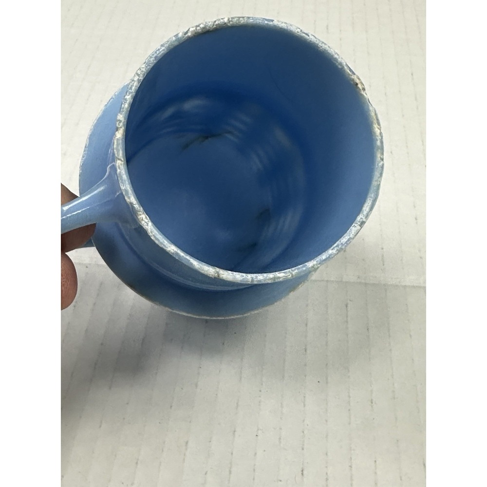1960 Planters Mr.Peanuts Plastic Handled Drinking Cup Lt. Blue Vintage Read - Picture 4 of 5